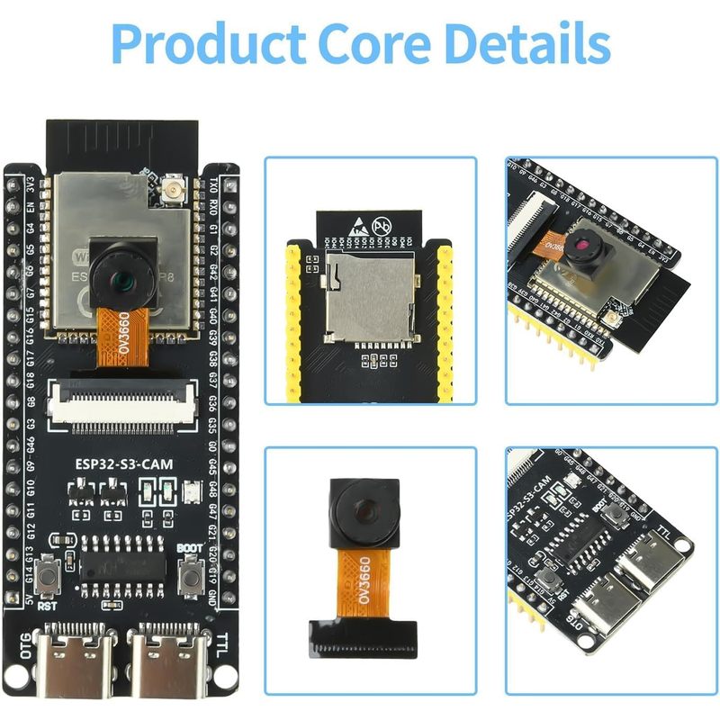 ESP32-S3-CAM Board With OV3660 - đánh giá và giá Esp32 Wifi Bluetooth Module