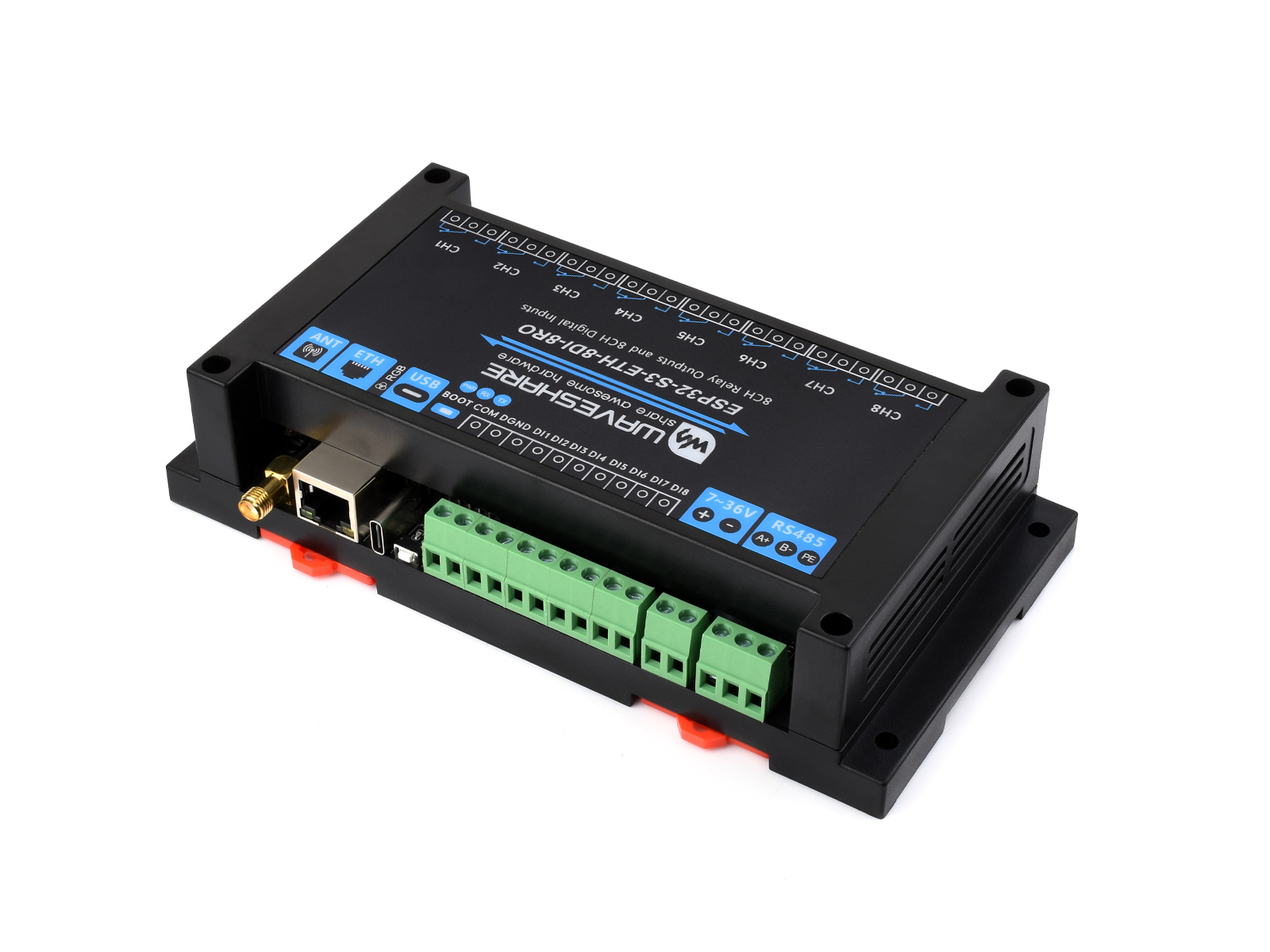 Waveshare Industrial 8-Channel - đánh giá và giá Esp32 S3