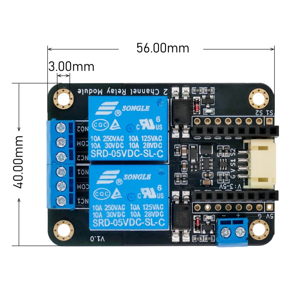 2CH Relay Module Input5V Activ - đánh giá và giá Esp32 Uart Module