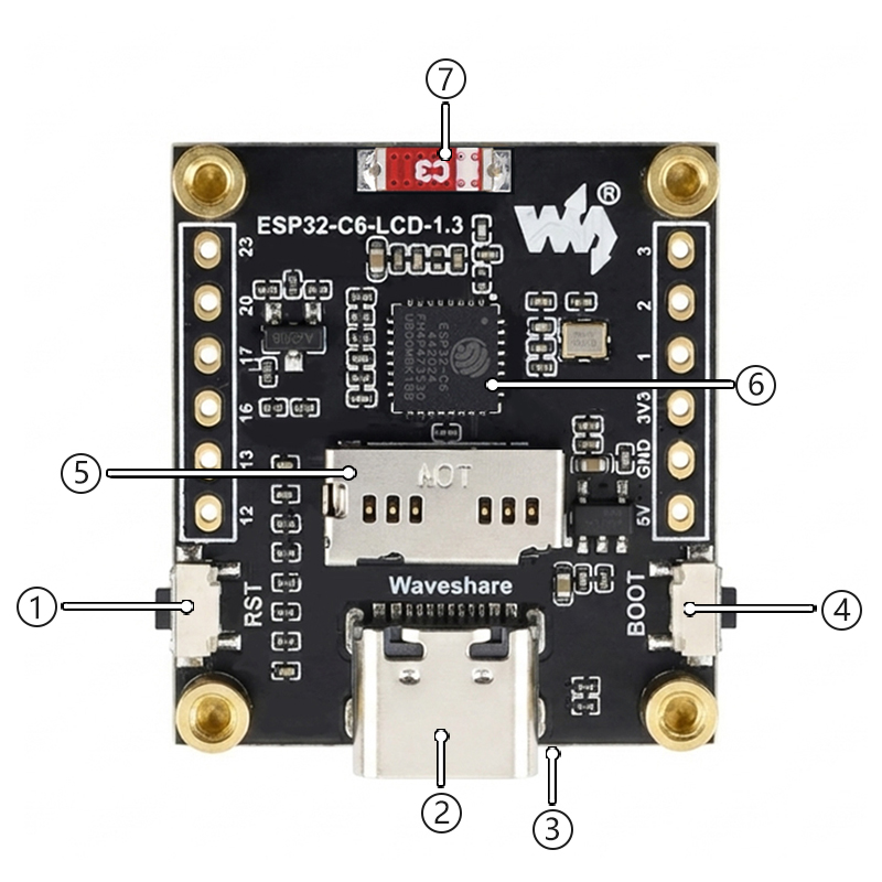ESP32-C6 LCD Development Board - đánh giá và giá Esp32 C6
