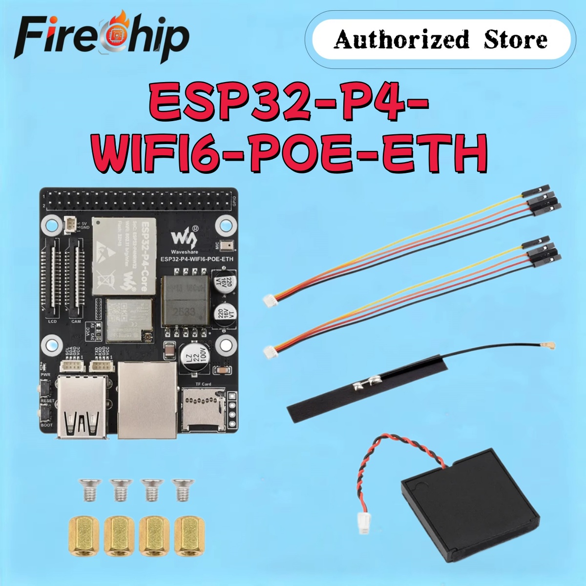 FireChip Waveshare ESP32-P4-WI - đánh giá và giá Esp32 C6