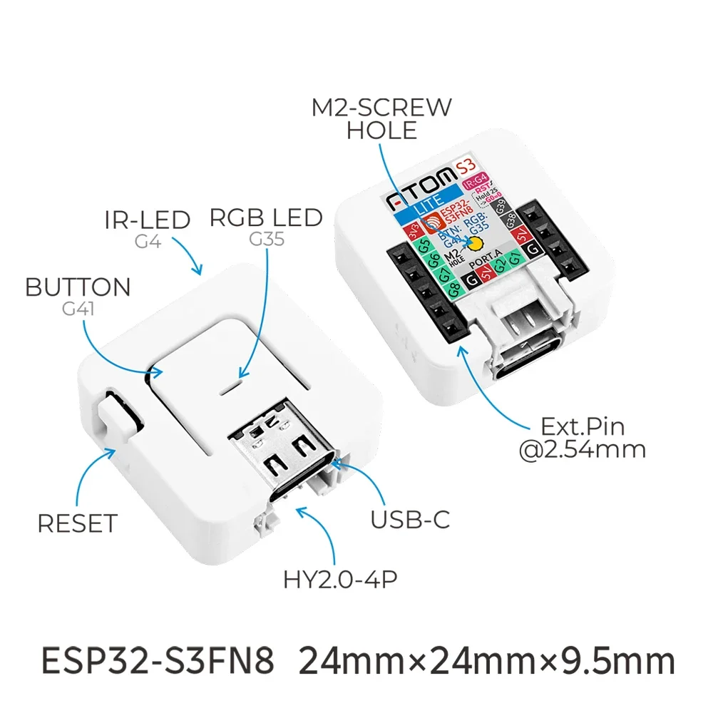 M5Stack AtomS3-Lite ESP32-S3 D - đánh giá và giá Esp32 Wifi Bluetooth Module