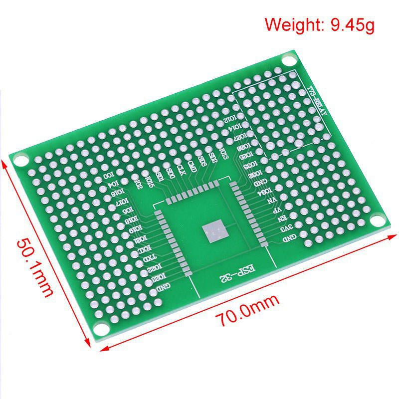 2~100Pcs 5X7 Double Sided Tin  - đánh giá và giá Esp8266