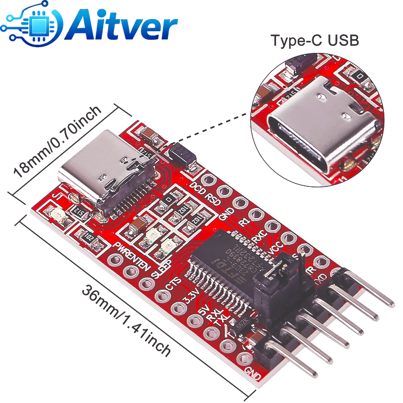 FT232RL CH340N Type C USB to T - đánh giá và giá Esp32 Uart Module