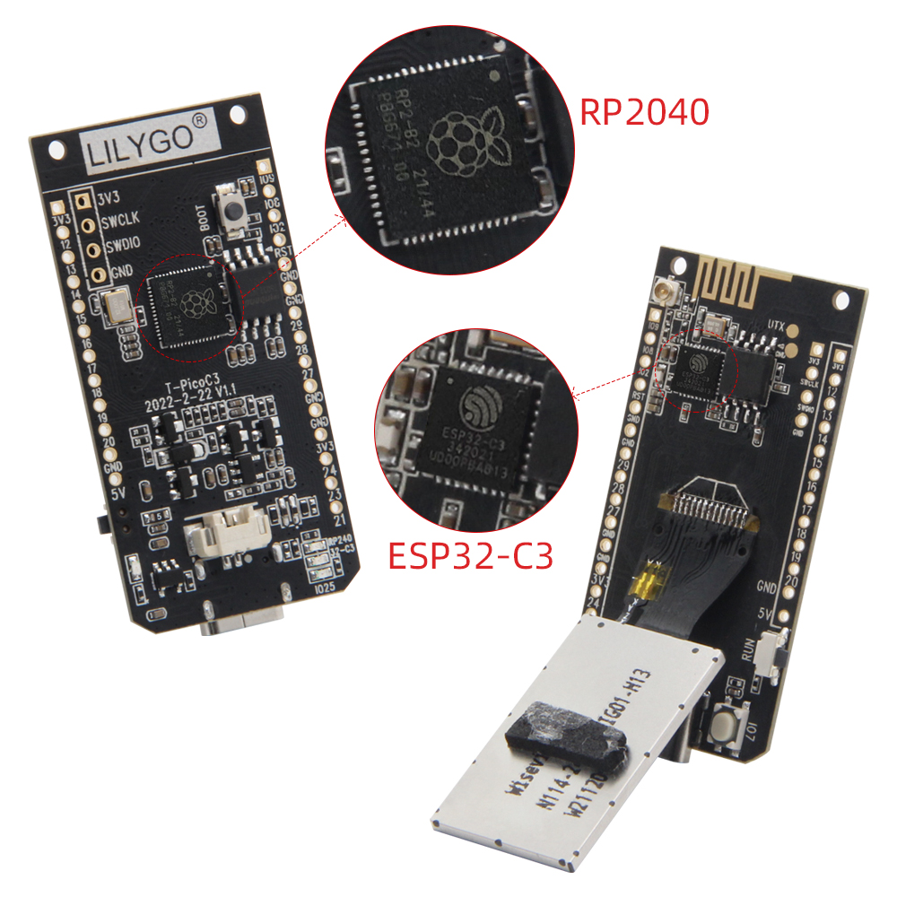 LILYGO® T-PicoC3 ESP32-C3 RP20 - đánh giá và giá Esp32 C3