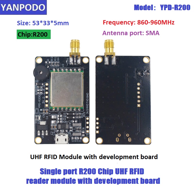 R200 Chip UHF RFID Reader Modu - đánh giá và giá Esp32 Uart Module