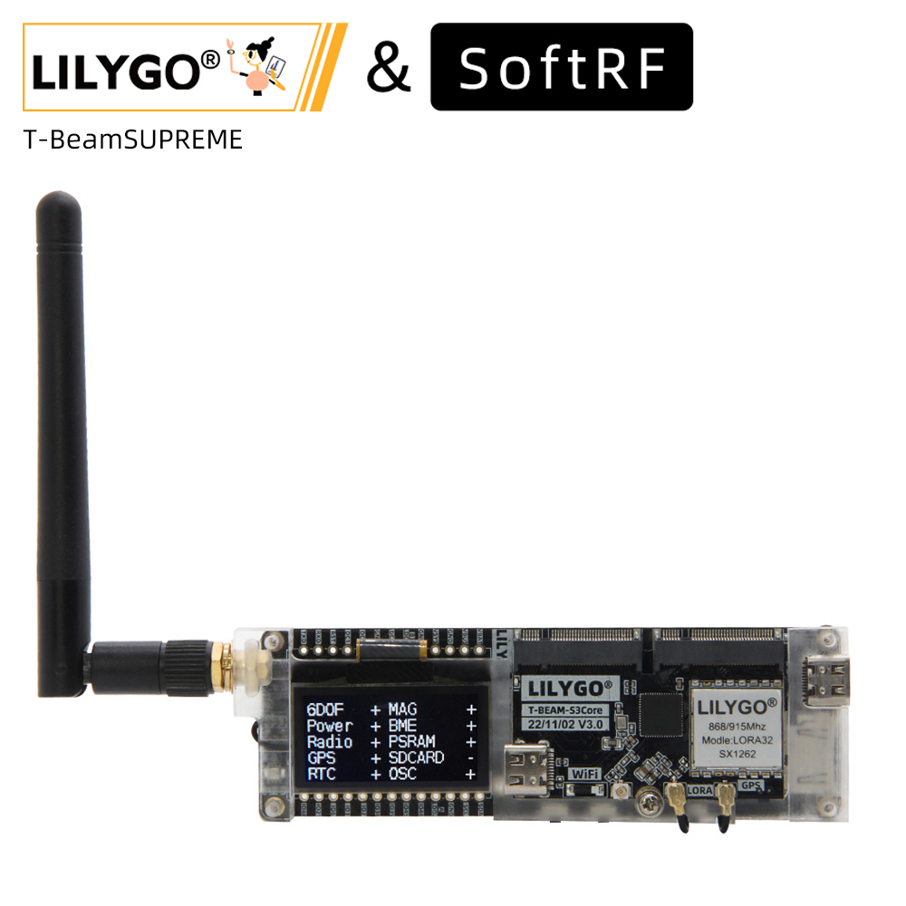LILYGO® SoftRF T-Beam SUPREME  - đánh giá và giá Esp32 Wifi Bluetooth Module
